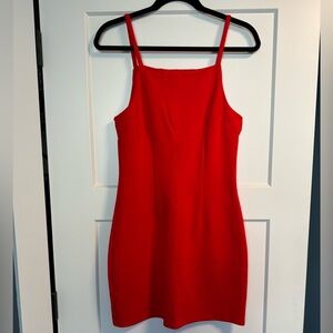 by the way. Red body on dress size M